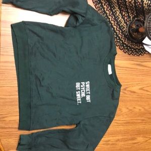 Green sweatshirt